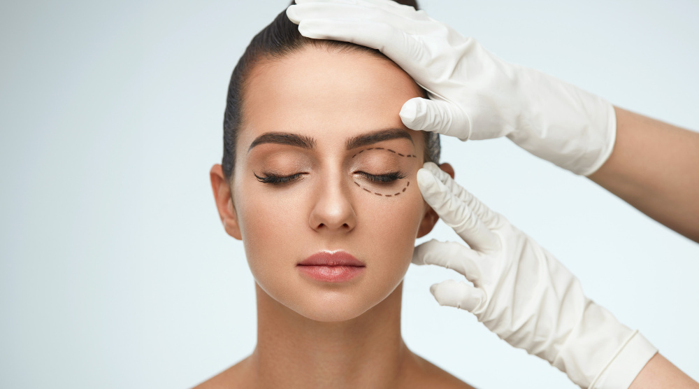 Eyelid tightening for drooping eyelids, also known as hooded eyelids
